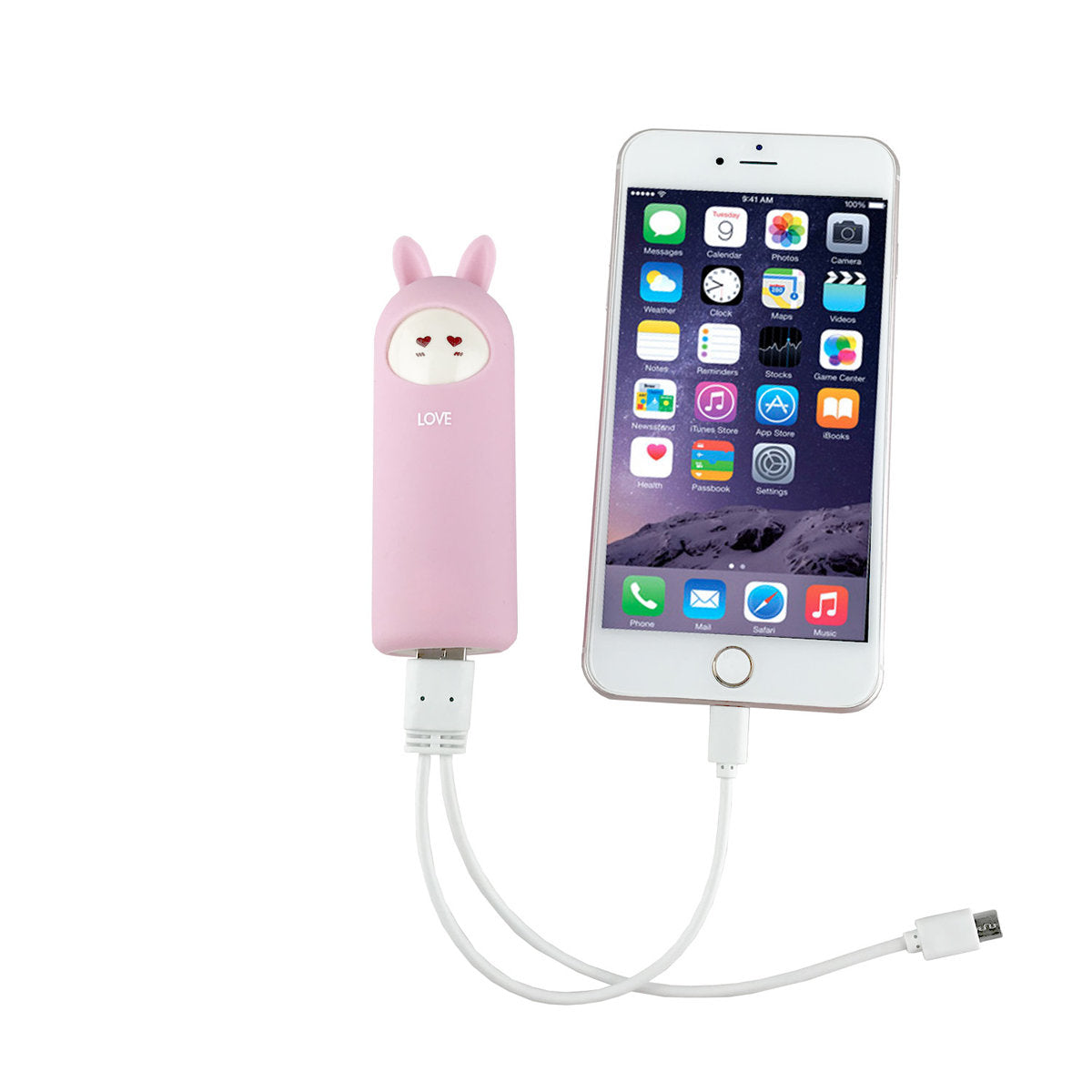 萌兔充電棒5000mAh(Tired) 橙色